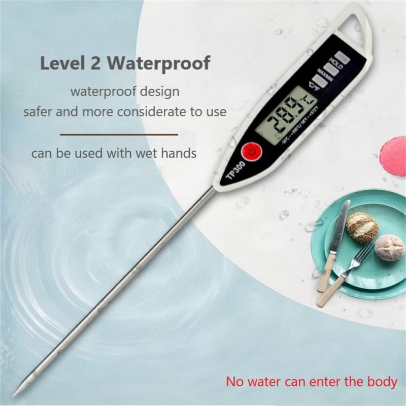 TP300 Food Digital Thermometer For Kitchen BBQ Probe Meat Water Milk Household Cooking Electronic Oven Thermometer Gauge Tools