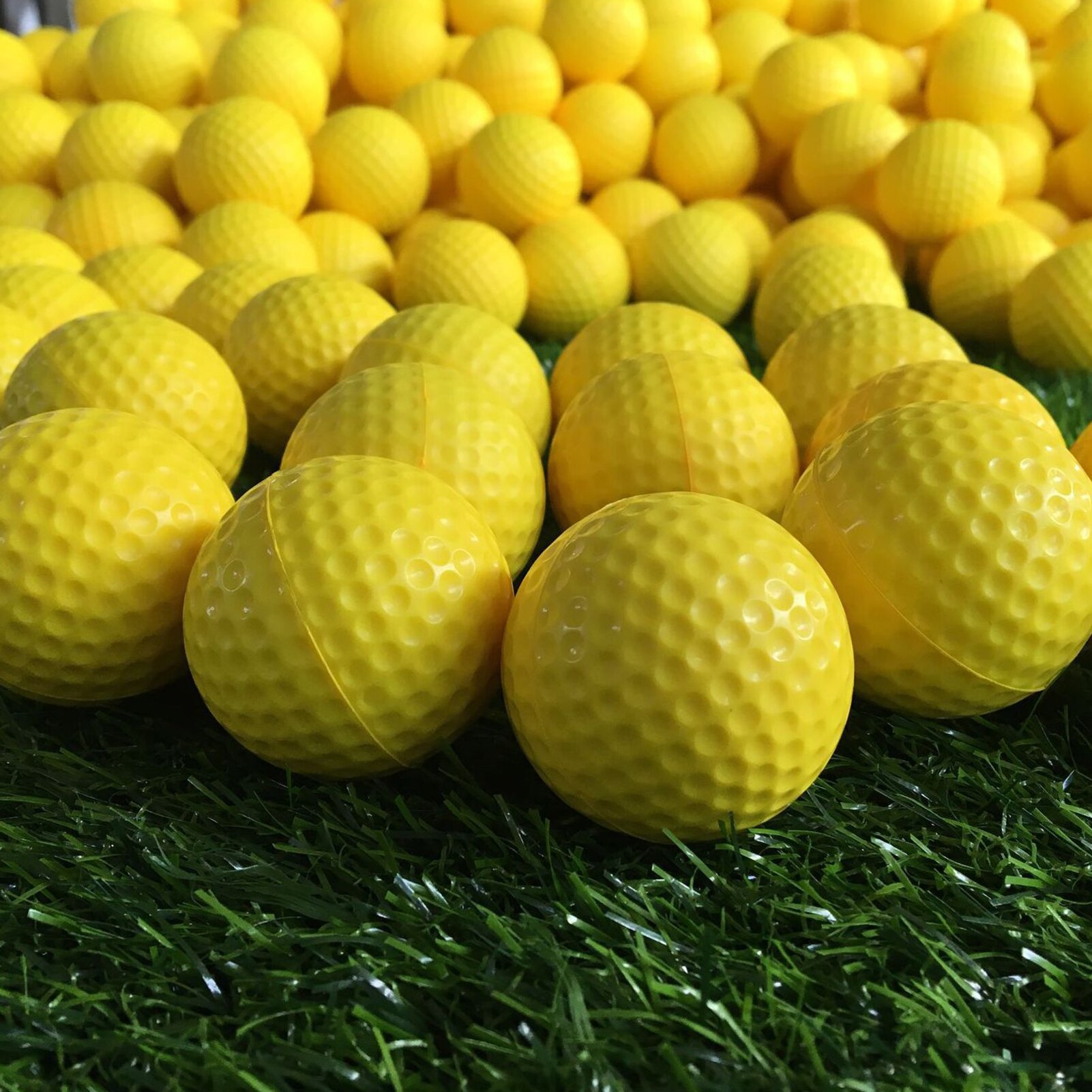 10Pcs Yellow Red Foam Practice Golf Balls Golfer Soft Indoor Swing Exercise Training Sports Tools For Beginner Teenager