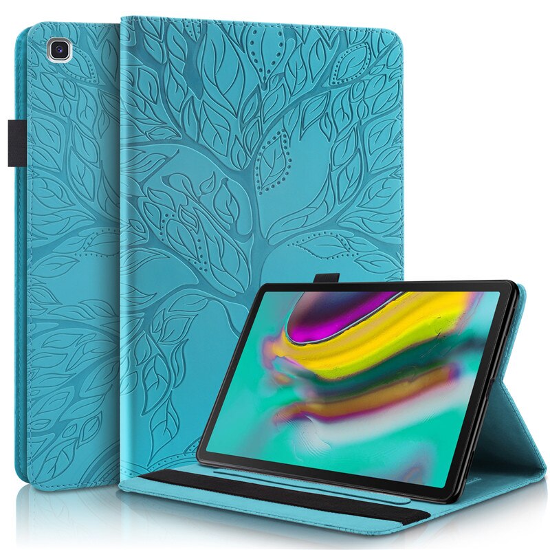Coque pour Samsung Galaxy Tab S5e 10 5 pouces, étui en cuir à rabat pour tablette Samsung S5e Coque SM-T720 SM-T725: blue
