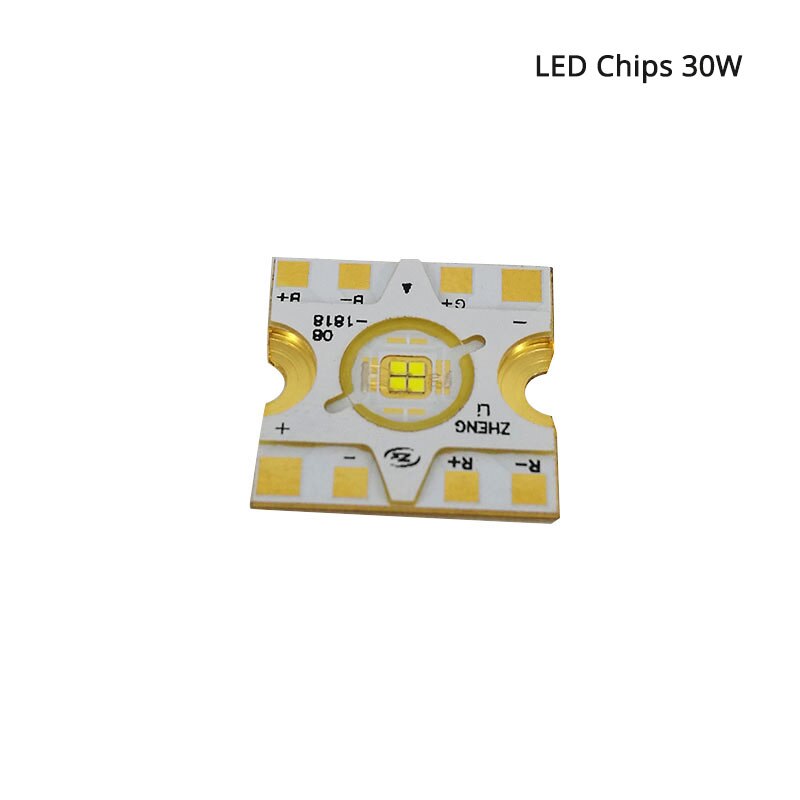 Djworld ledede 30w/60w/90w gobo spot bevægelige hoved lys chip til scene effekt disco dj musik fest belysning tilbehør: Ledede chips 30w
