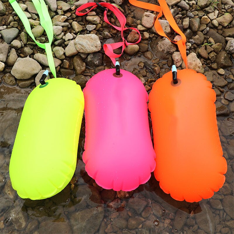 Pvc Zwemmen Boei Opblaasbare Float Air Dry Bag Tow Beursgang Veiligheid Apparaat Zwemmer Drift Waterdichte Kajakken Snorkelen