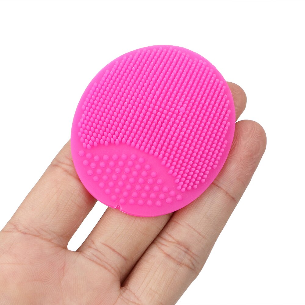 2 piece/set Facial Exfoliating Brush Soft Silicone Skin SPA Scrub Cleanser Tool Face Cleaning Pad