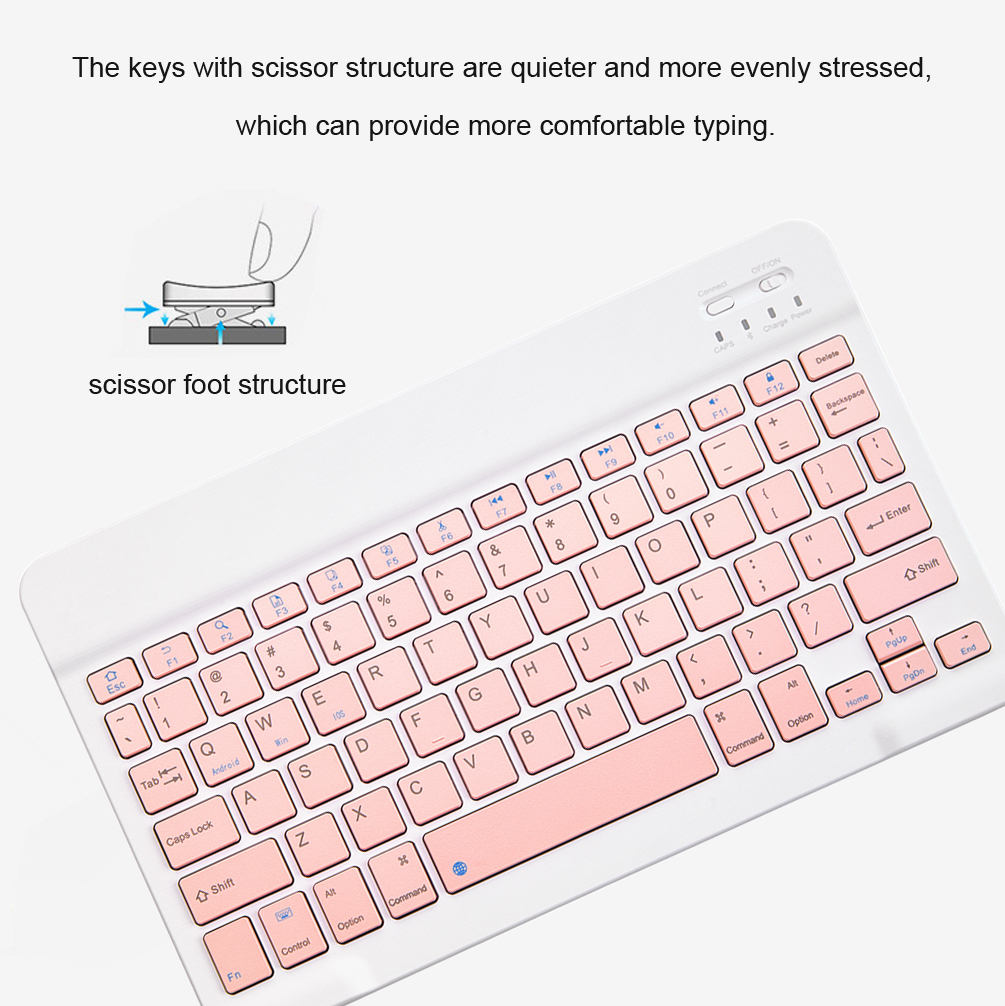 Pink Wireless Bluetooth Keyboard and Mouse Mini Keyboard English Keyboard for Tablet IOS Android IPhone Ipad Keyboard