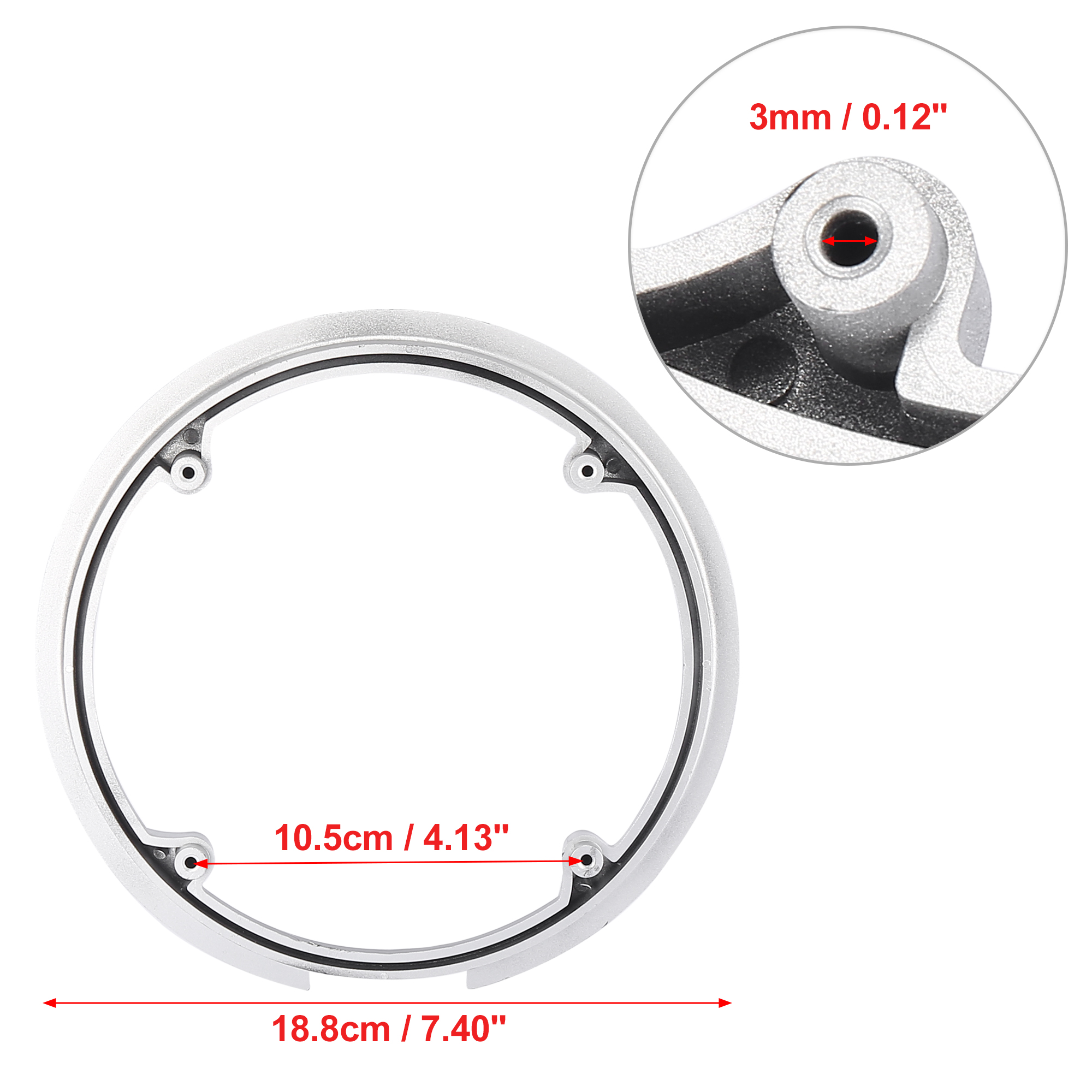 Uxcell-Juego de bielas para bicicleta, Protector de rueda de cadena de manivela, cubierta de anillo, protección protector bielas mtb 40T42T 46T 48T 52T4/5 agujeros