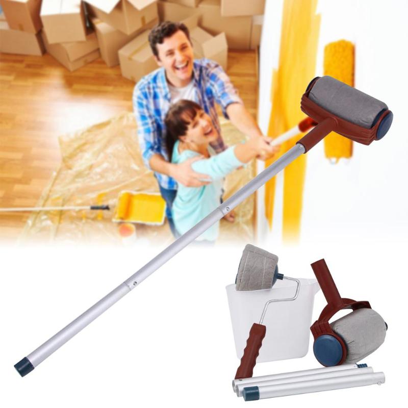 5pcs/6pcs Paint Roller Kit Decorating Painting Brush Runner Tool Set for Home Room Wall Paint Painting DIY Craft