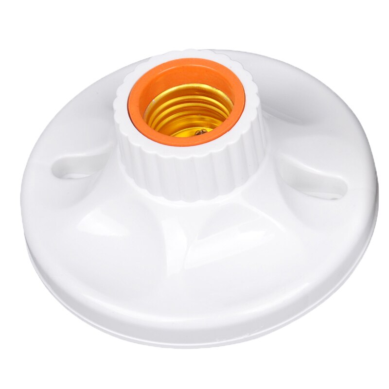 Surface mounted E27 screw mouth flat lamp holder, bakelite pure copper lamp holder, corridor, bedroom, high temperature resistan