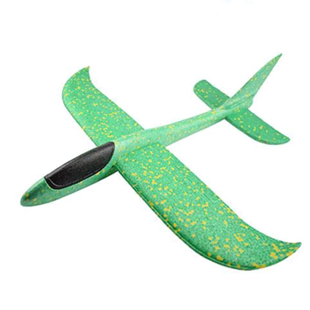 Juguete volador de espuma para niños, avión planeador grande de plástico de espuma, modelo de avión juguete, juegos robustos para chico, para niño: green