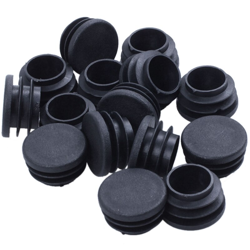 15 Pieces Of Chair Table Legs End Plug 25mm Diameter Round Plastic Inserted Tube: Default Title