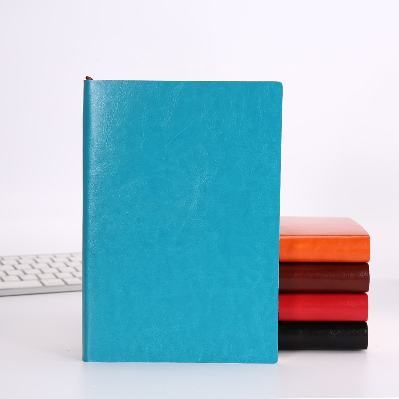 A5 A6 B5 Business increase thick Notebook Office meeting minutes Notepad leather soft copy line pages Diary Stationery