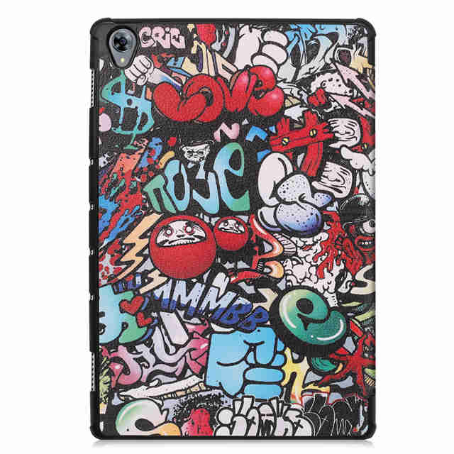 IBuyiWin magnetyczny inteligentny PU skórzany pokrowiec do Huawei MediaPad M6 10.8 cal Tablet Funda pokrywa dla Huawei M6 Pro 10.8 "+ Film + długopis: Scrawl