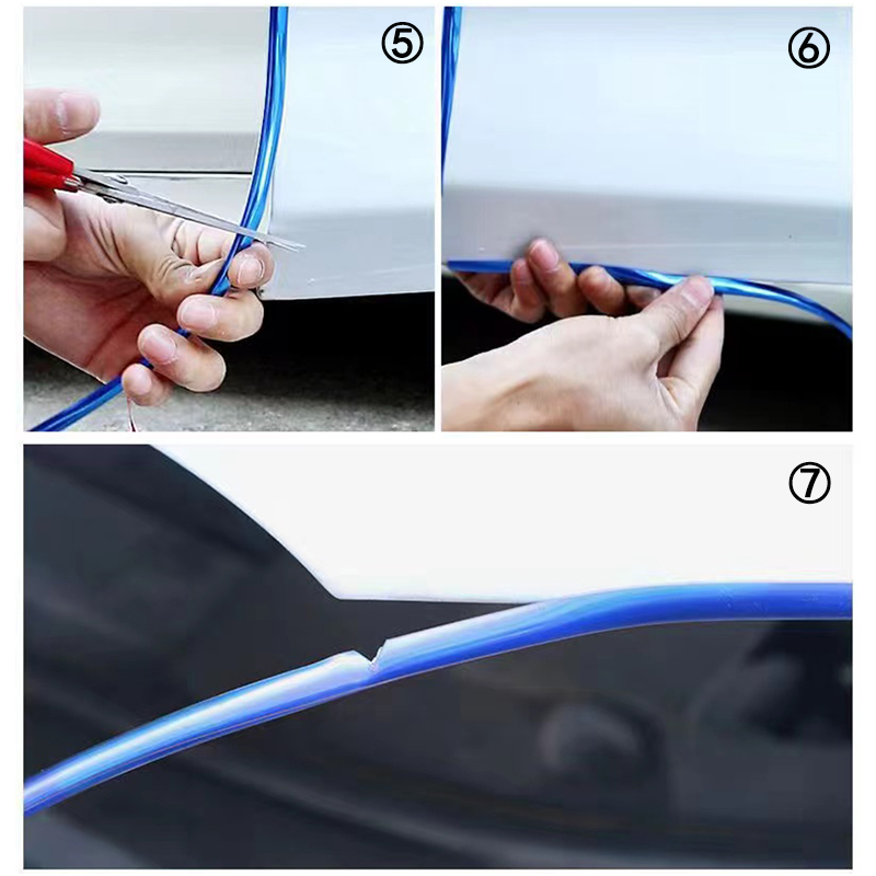 5m Autotür kante Gummi Kratz schutzst reifen Auto Styling Formteile Schutz Seitentüren Formteile selbst klebende Kratz werkzeuge