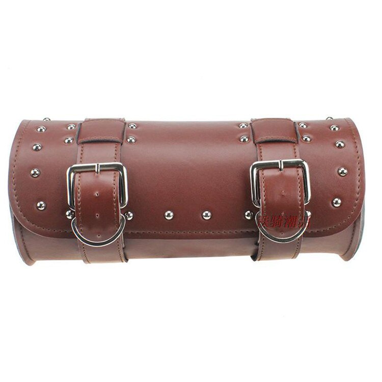 retro braun Kreuzfahrt niet Rolle zubehör kopf tasche motorrad gepäck Kreuzfahrt niet moto hecktasche motorrad Satteltaschen: Braun