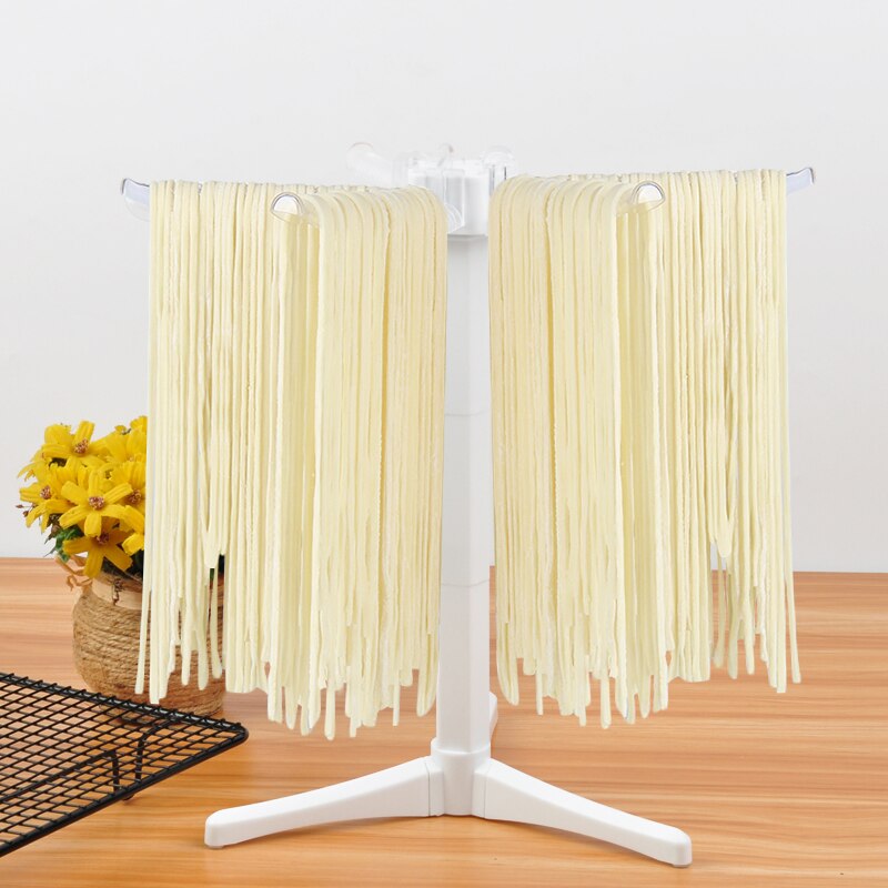 Sammenklappelig pasta tørrestativ frisk spaghetti tørretumbler stativ nudler tørreholder hængestativ pasta køkken madlavningsredskaber