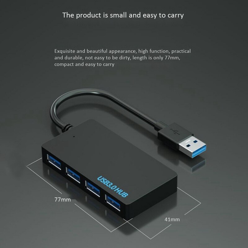 Docking Station, Lichtgewicht En Duurzaam Draagbare 4-Port Docking Station Geschikt Voor Laptop