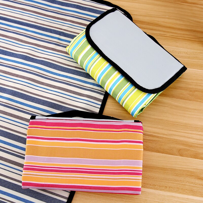 150 x 200cm vattentät hopfällbar sovmatta picknickmatta utomhuscamping strand fuktsäker filt bärbar matta vandring stranddyna