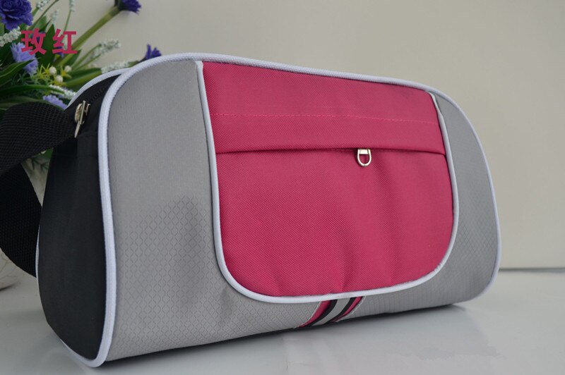 JXSLTC Men Travel Bag Large Capacity Nylon Waterproof Foldable Sandbag Packaging Cube Luggage Bag Girls Weekend Bag: Red