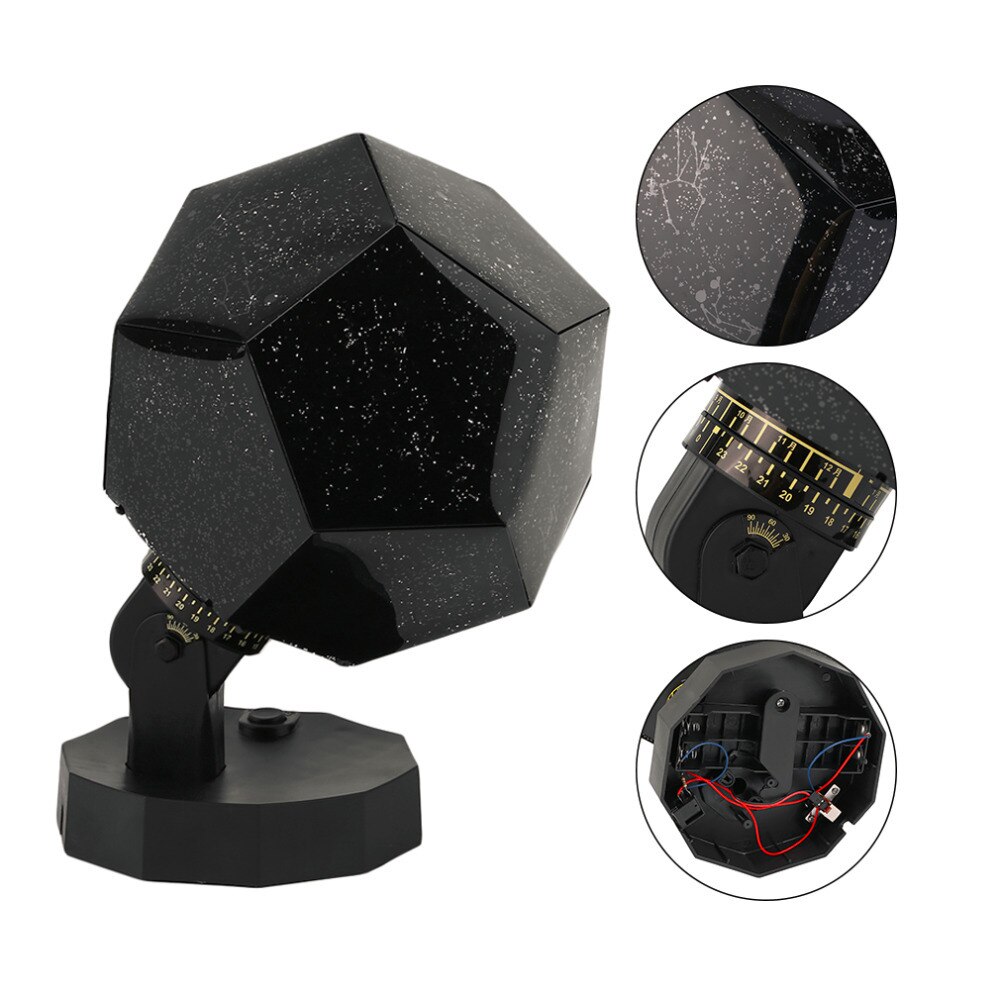 Projectielamp led sterrenhemel romantisch planetarium sterrenprojector kosmos licht nacht draaiend speel kinderkamer slaaplamp