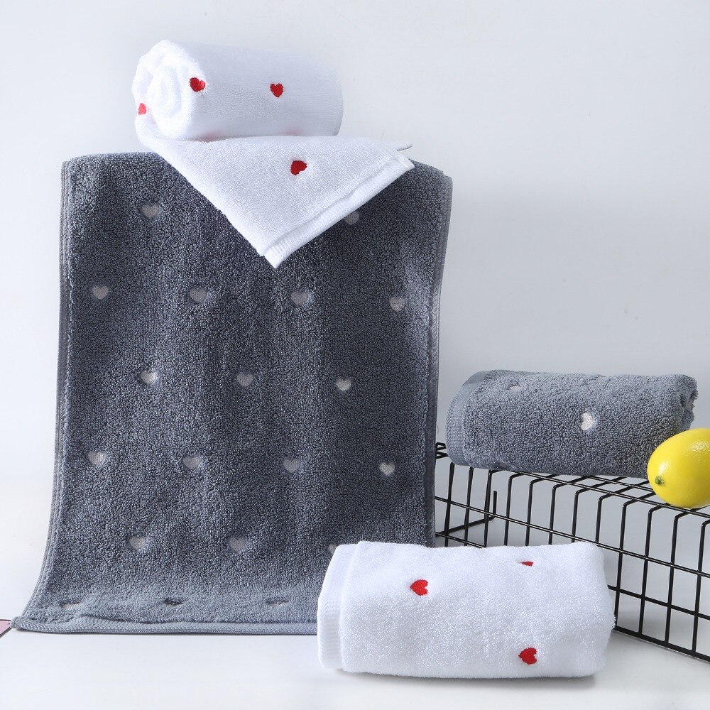 2 uds. Toallas de baño de de amor de 35*75 cm, toallas de baño de algodón para la cara, toallas de de Navidad para adultos para parejas de asciugamani, toallas de baño