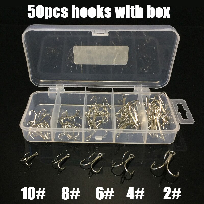 50pcs/100pcs sea hooks Fishing box offset hook 2#-3/0# carp snap fishing big hooks tackles accessories fishhook