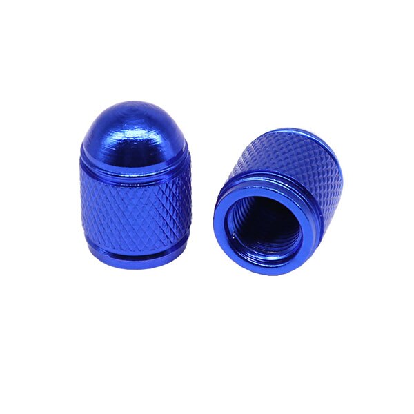 2 stks Fiets Wiel Band Bedekt Protector Road MTB Amerikaanse Schrader ventiel Stofdicht Fiets Ventiel mondstuk Cap 7 kleur DC0631: Marineblauw