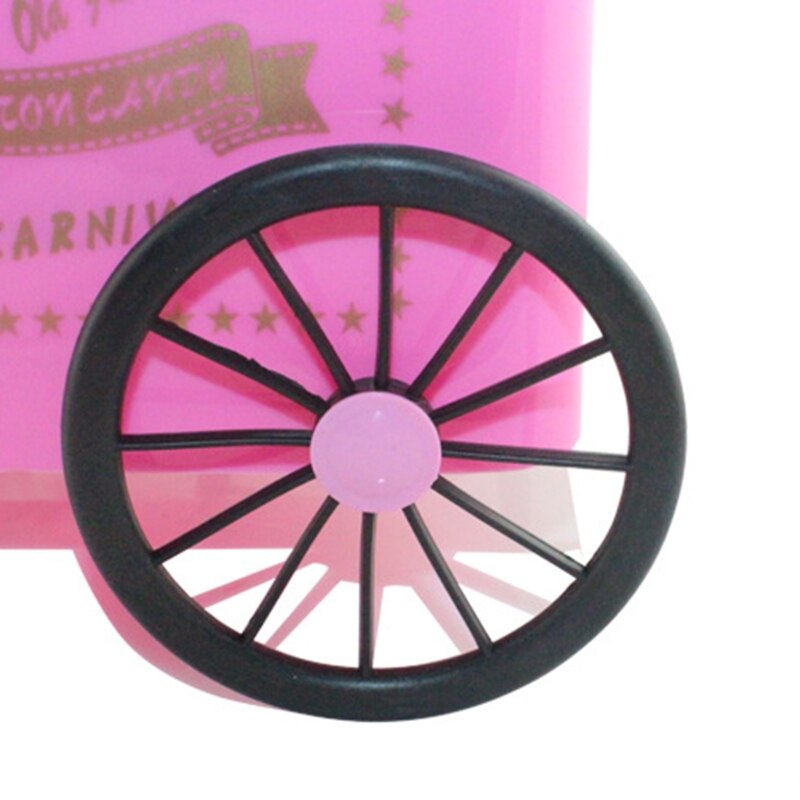 Retro Carriage Cotton Candy Machine Mini Candy Floss Maker Home Use Countertop Electric Nostalgia Trolley