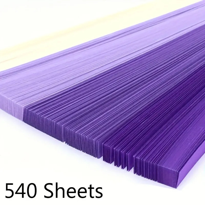 Tiras de papel de estrellas de Origami, 540 hojas, plegables, coloridas, doble cara, estrella de la suerte, artes manuales, hacer manualidades para decoración del hogar