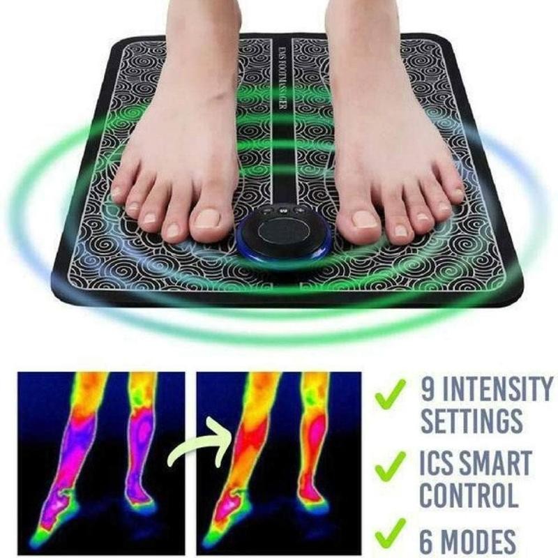 Elektrische Ems Foot Massager Pad Voeten Spier Stimulator Been Hervormen Voet Massage Mat Verlichten Pijn Pijn Gezondheidszorg