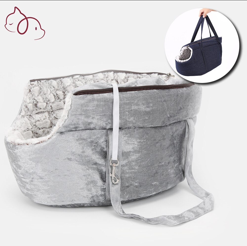 Mochila para transportar gatos, bolsa clássica de ombro para carregar cachorro pequeno