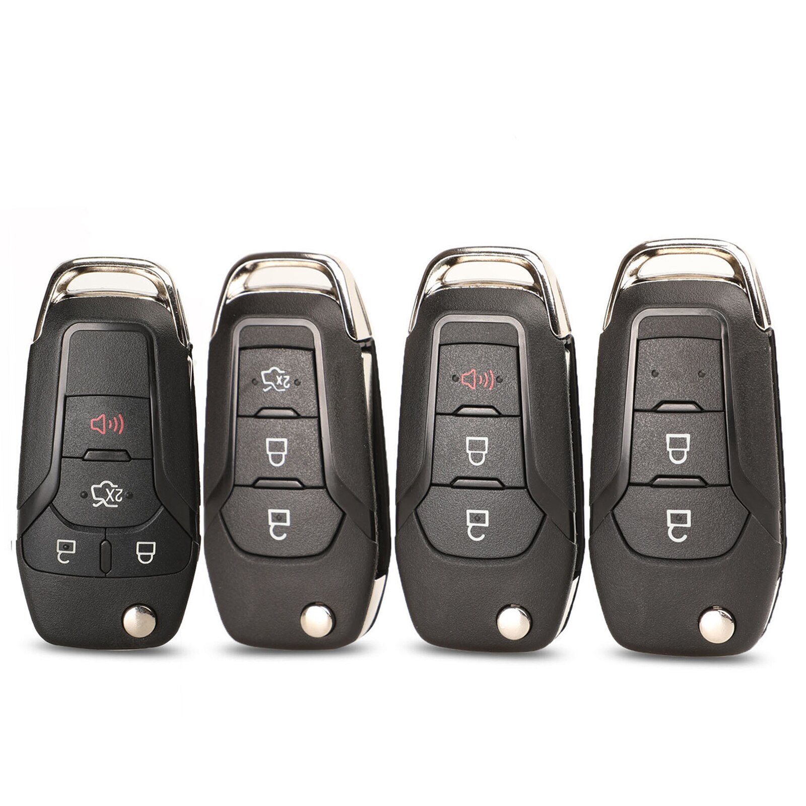 Bilchave 2/3/4 Buttons Remote Car Key Shell Case Fob For Ford F-150 F-250 F-350 Explorer Ranger KA Fiesta Mondeo