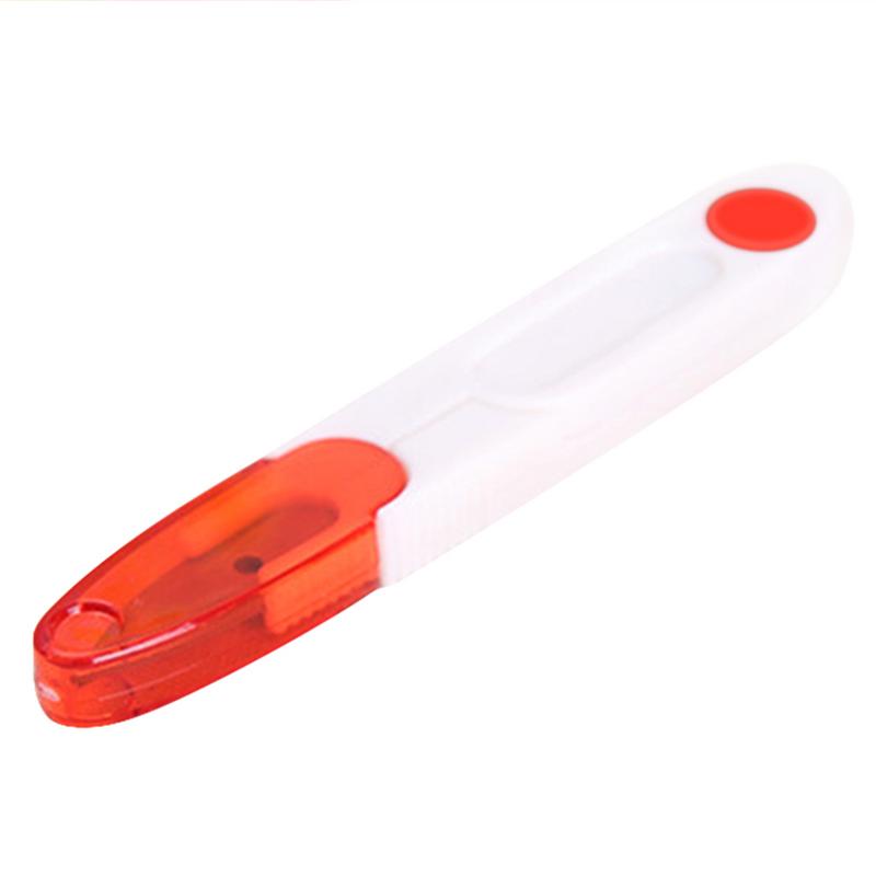 Stainless Steel Cross Stitch Scissors With Cover Snip Thread Cutter Home Garden Arts Crafts U Type Scissors Sewing Tools: Red