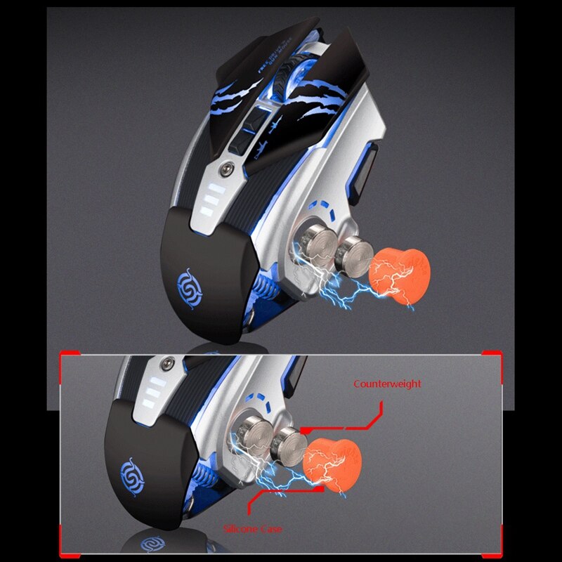 E-Sports Game Pressure Grab the Mouse Ergonomic Wired Mouse 8-Button Programmable Mouse Gaming Mouse