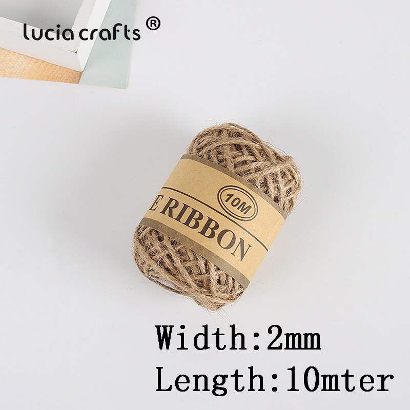 1/4/5 rouleaux de 2-5mm cordes de jute en toile de jute naturelle pour bricolage, fête, mariage, emballage, fournitures de noël  w0803: Style 2 1 rouleau