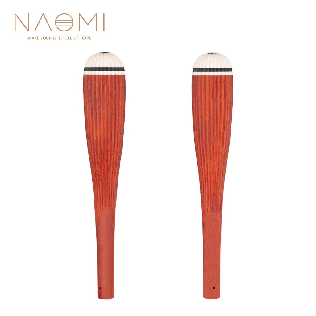 Naomi 2 Pieces Erhu Shaft Chinese Erhu Red Solid Wood Shaft Replacement Parts For Erhu Lovers Erhu DIY Parts Set