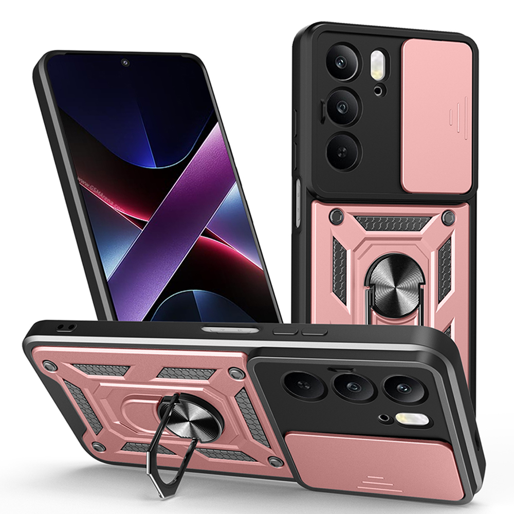 Armor Capa for Realme C75 C67 4G 14X 5G Case Slide Camera Ring Stand Protect Cover for Realme C75 C67 4G Shockproof funda