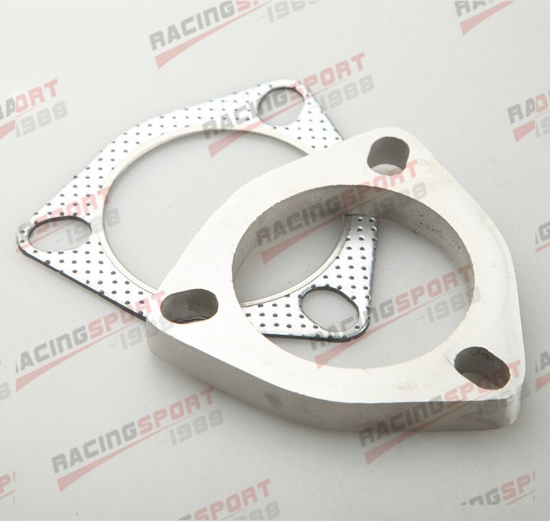 3.5&quot; Inch 3 Bolt Stainless Steel Turbo Exhaust Flange With Exhaust Gasket