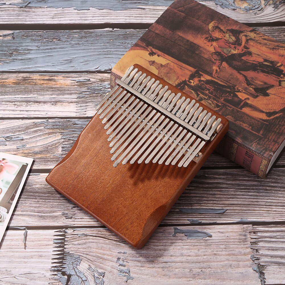 African Mbira Wood kalimba Musical Instrument 21 Keys Mahogany Wooden Kalimba Musical Instrument Thumb Piano