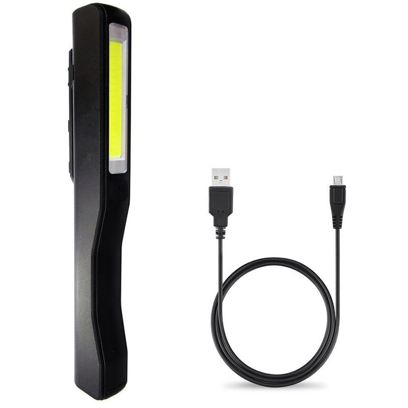 Utral Bright COB LED USB Opladen Zaklamp Werklamp Draagbare Pen Inspectie Licht met Magnetische Clip voor Camping: Default Title