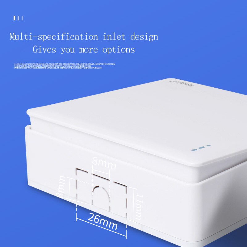 Bcsongben universal standard surface-mounted wall socket five-hole socket white PC frame panel wall socket