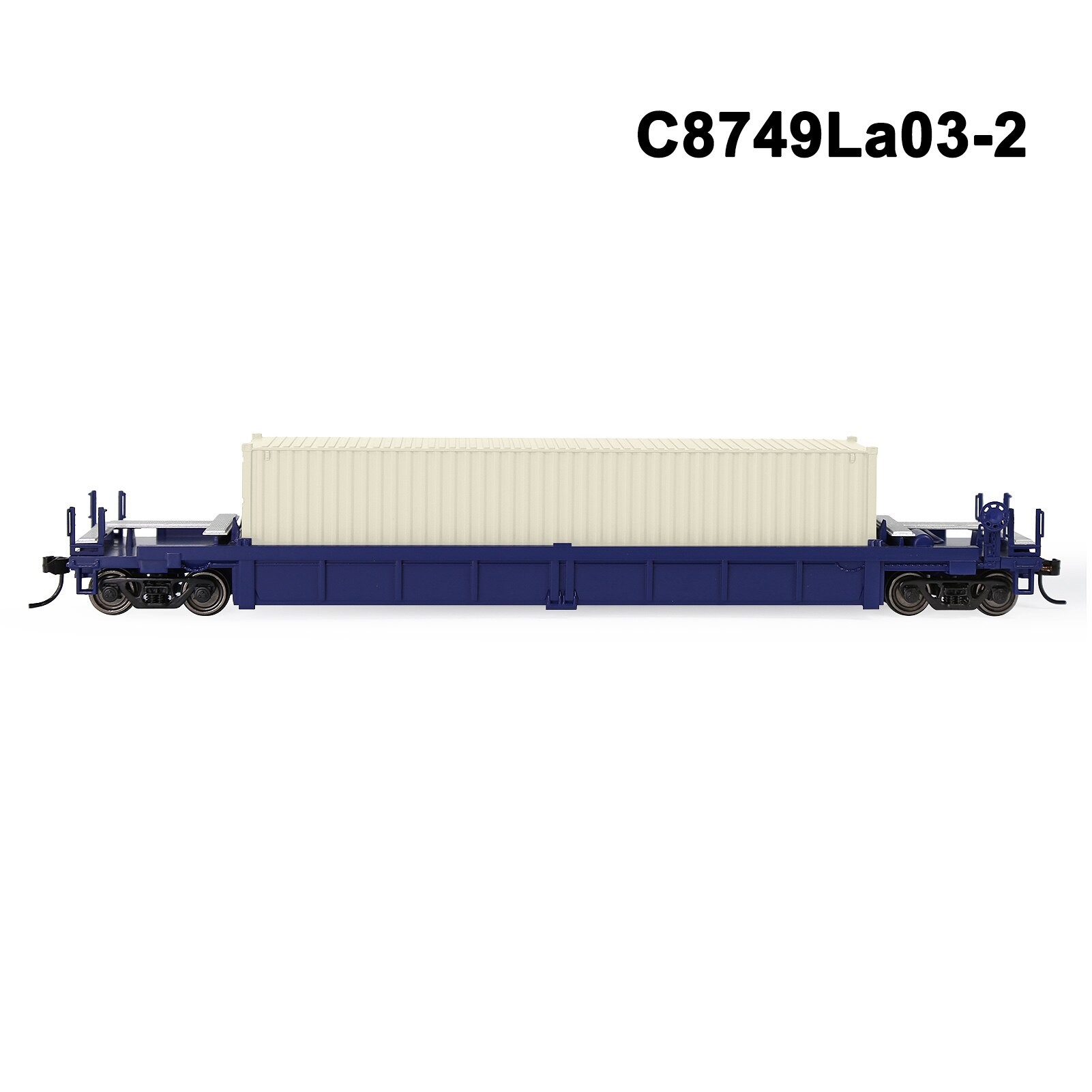 1 Set HO Scale 1:87 Well Car with 40' 20' Container Model Railway Wagons Model Train Freight Car C8749: C8749La03-2
