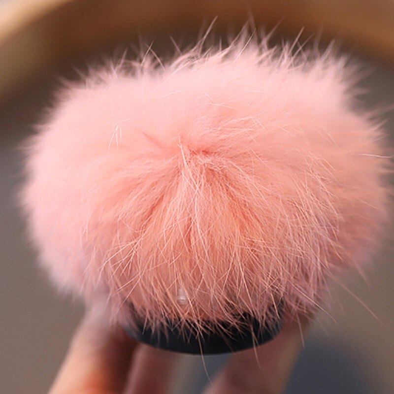 Herfst Winter Meisjes Schoenen Warme Katoen Pluche Fluffy Fur Kids Loafers Met Rhinestone Bow-Gebonden Wollen Flats Kinderen Loafer43