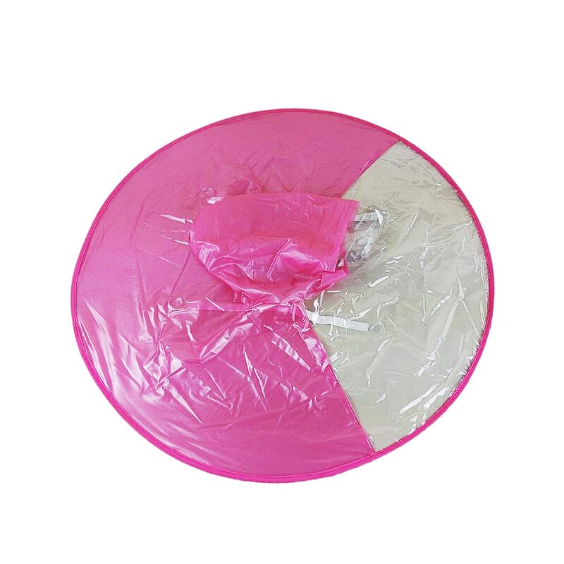 GQIYIBBEI Portable UFO Rain Hat Cove Foldable Raincoat Kids Umbrella PEVA Material Travel Fishing Sessile Cap With: 3 / S