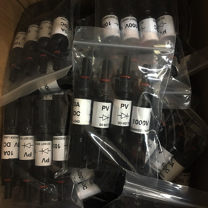 1pc DC Diode Solar Plug Connector IP67 Solar Photovoltaic Diode Connectors 1000V 10A/15A/20A for Solar PV System