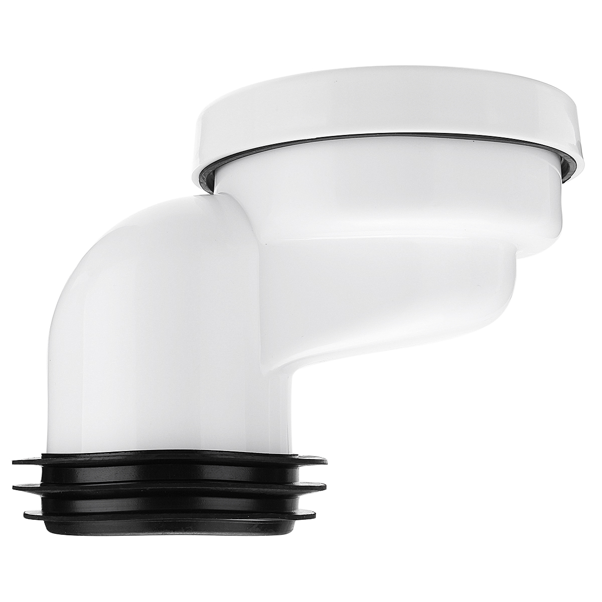 100mm PVC Offset Misaligned Toilet WC Waste Pan Connector Bowl Smooth Soil Pipe White PVC Bathroom Toilets Parts Accessories