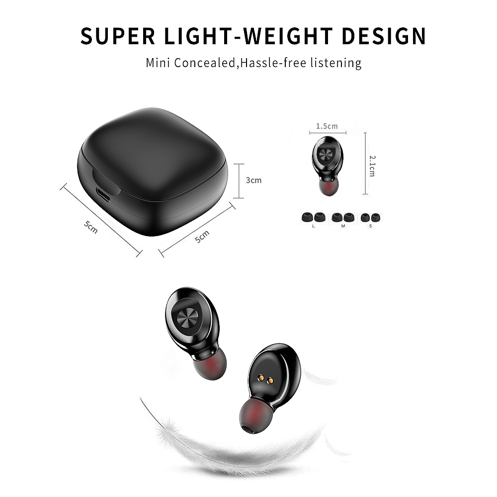 XG8 Digitale Bluetooth 5.0 Tws Mini In-Ear Waterdichte Sport Oortelefoon Muziek Oordopjes Ruisonderdrukking Met Draagbare Opladen Doos