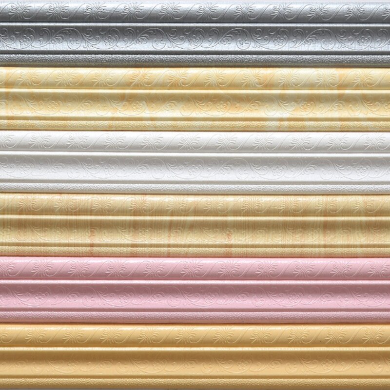 3D Foam Wall Stickers Removable Sticker Waterproof Self-Adhesive Wallpaper Border Wall Decor #s1