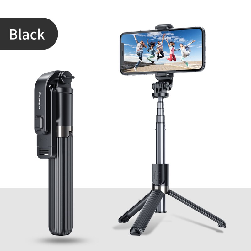 Extendable Bluetooth Selfie Stick - 101cm Max Length - Remote Control Holder for iPhone, Samsung Smartphones: 02