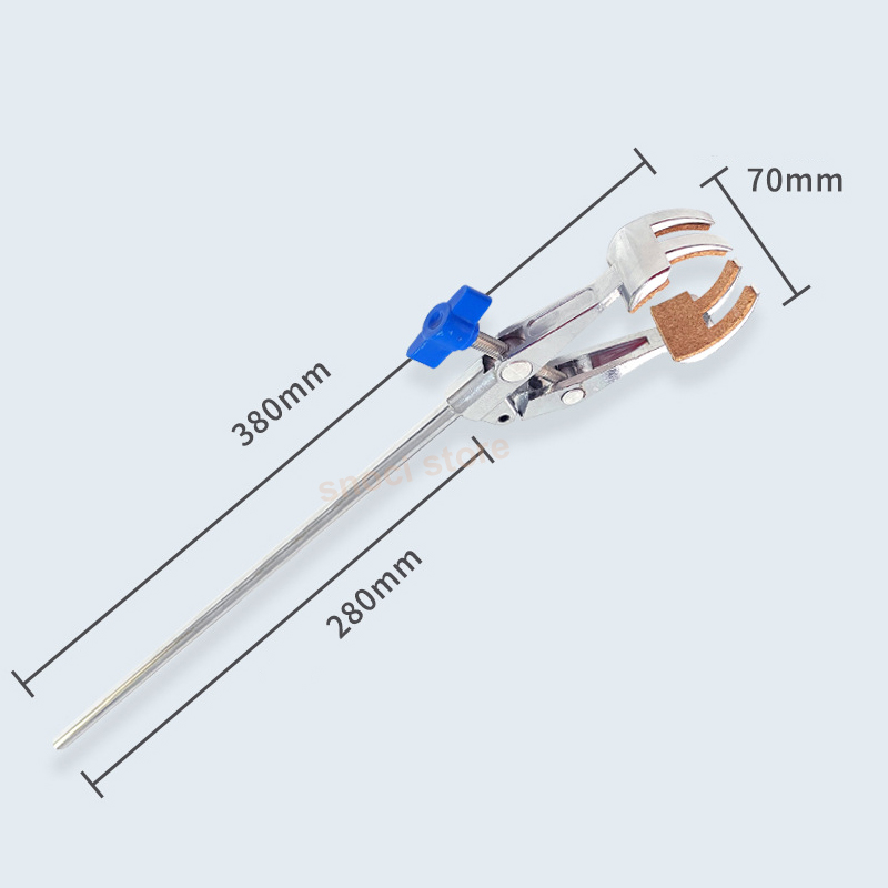 Laboratory Test Tube Clip 2-jaw clamp 4-jaw clips universal clamp condenser tube clamps tubes clamp college school Lab supplies: Orange