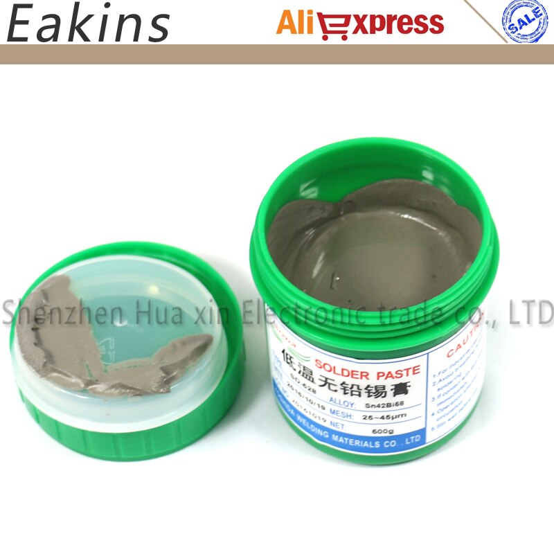SD-528 Lage Temperatuur No-Clean Smt Loodvrij Led Smt Soldeerpasta Smd Bga Soldeer Flux Sn42/bi58 500G