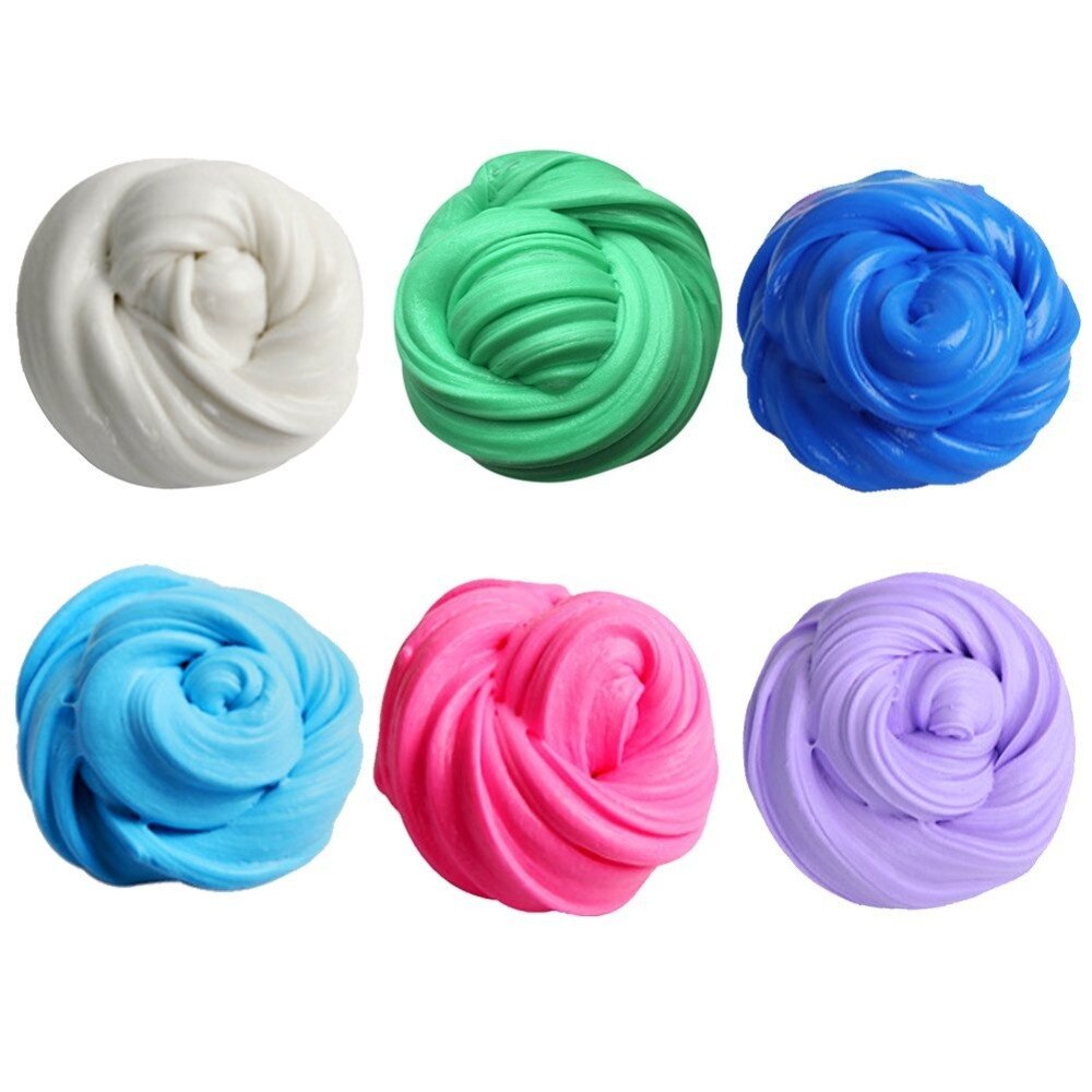 Colorful Fluffy Floam Slime Foam Beads Supplies Antistress Cotton Clay Magic Sand Toy Intelligent Plasticine for Kids