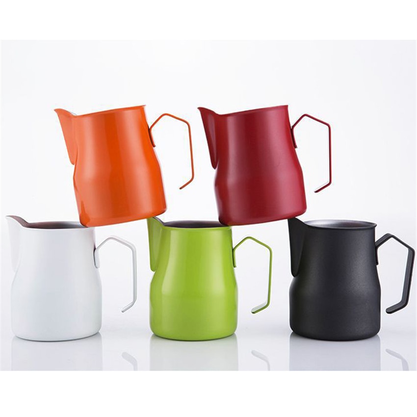 350/550Ml Italiaanse Koffie Pitcher Rvs Melkkan Opschuimen Werper Pull Bloem Cup Espresso Voor Barista